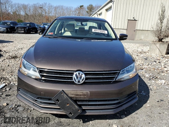 2015 Volkswagen Jetta Sedan 1.8T SE with VIN 3VWD07AJXFM234778, listed as a Copart auction lot 49173325 with 88,177 mi miles and Salvage Title. Bid and sale history available at carsss.com. Image 5.