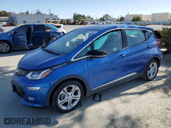 2019 Chevrolet Bolt EV LT z VIN 1G1FY6S0XK4107256, wystawiony jako Copart lot #60689685 z przebiegiem 47 189 mil mil oraz Szkoda całkowita • Salvage title. Historia ofert i sprzedaży dostępna na DreamBid. Obrazek 1.