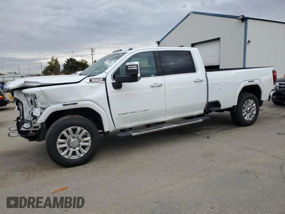 2021 GMC Sierra 3500HD Denali z VIN 1GT49WEY2MF126307, wystawiony jako Copart lot #77030854 z przebiegiem 49 598 mil mil oraz Szkoda całkowita • Salvage title. Historia ofert i sprzedaży dostępna na DreamBid. Obrazek 1.