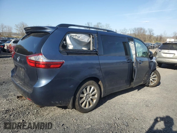 2017 Toyota Sienna LE with VIN 5TDJZ3DC9HS148575, listed as a Copart auction lot 53228805 with Not provided miles and Salvage title. Bid and sale history available at DreamBid. Image 3.