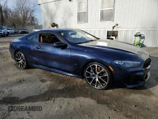 2021 BMW 8 Series 840i with VIN WBAAE4C08MCF60099, listed as a Copart auction lot 39080043 with 6,633 mi miles. Bid and sale history available at carsss.com. Image 4.