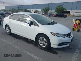 2014 Honda Civic LX with VIN 19XFB2F52EE200749, listed as a IAAI auction lot 42004489 with 213,818 mi miles and . Bid and sale history available at carsss.com. Image 1.