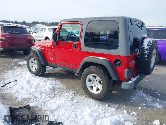 2005 Jeep Wrangler Rubicon with VIN 1J4FA69S25P316085, listed as a IAAI auction lot 41503034 with 57,252 mi miles. Bid and sale history available at carsss.com. Image 3.