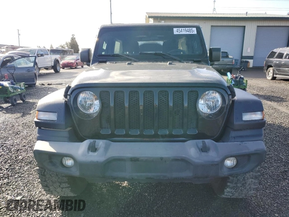 2018 Jeep Wrangler Unlimited Sport with VIN 1C4HJXDN4JW198837, listed as a Copart auction lot 45419485 with 88,654 mi miles and Salvage title. Bid and sale history available at DreamBid. Image 5.