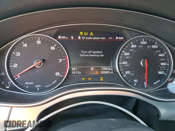 2016 Audi A6 2.0T Premium Plus with VIN WAUGFAFC9GN073866, listed as a Copart auction lot 48656645 with 155,461 mi miles and Salvage Title. Bid and sale history available at carsss.com. Image 9.