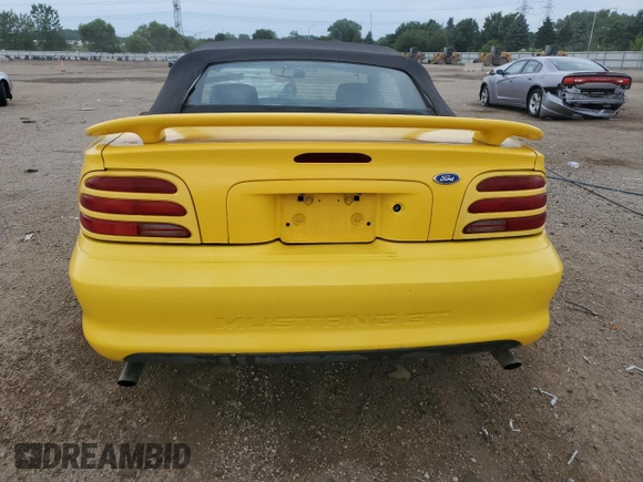 1994 Ford Mustang with VIN 1FALP45T6RF190213, listed as a Copart auction lot 61139925 with 177,719 mi miles and Salvage title. Bid and sale history available at DreamBid. Image 6.