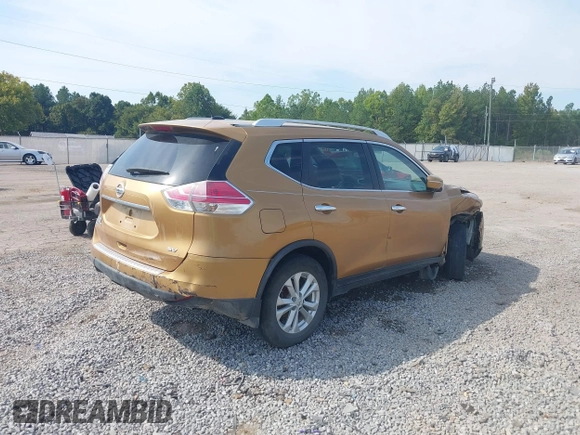 2015 Nissan Rogue S with VIN KNMAT2MT5FP503731, listed as a IAAI auction lot 40371238 with 148,022 mi miles and . Bid and sale history available at DreamBid. Image 4.