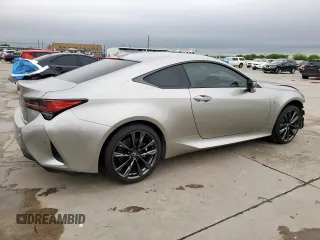 2024 Lexus RC 350 F Sport z VIN JTHGZ5BC7R5027753, wystawiony jako Copart lot #51481615 z przebiegiem 9374 mil mil oraz Szkody całkowita. Historia ofert i sprzedaży dostępna na DreamBid. Obrazek 3.