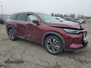 2022 Infiniti QX60 Luxe with VIN 5N1DL1FS7NC330131, listed as a Copart auction lot 87463584 with Not provided miles and Salvage title. Bid and sale history available at DreamBid. Image 4.