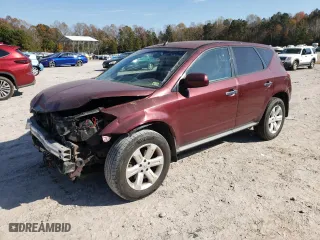 2006 Nissan Murano S with VIN JN8AZ08WX6W518596, listed as a Copart auction lot 78172834 with 218,147 mi miles and Salvage Title. Bid and sale history available at carsss.com. Image 1.