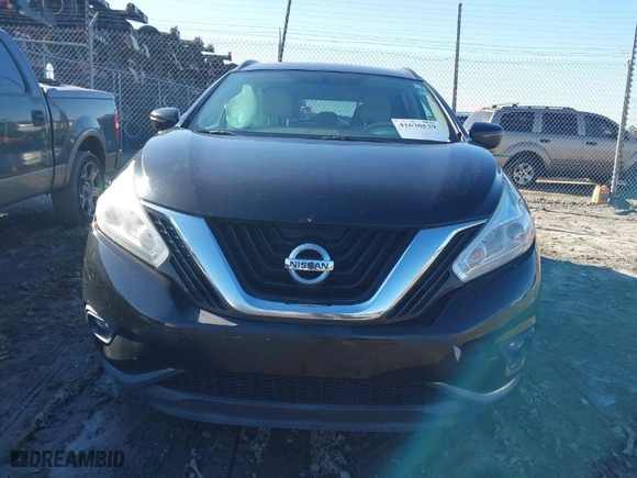 2017 Nissan Murano S with VIN 5N1AZ2MG3HN109320, listed as a IAAI auction lot 41630529 with NaN miles. Bid and sale history available at carsss.com. Image 12.