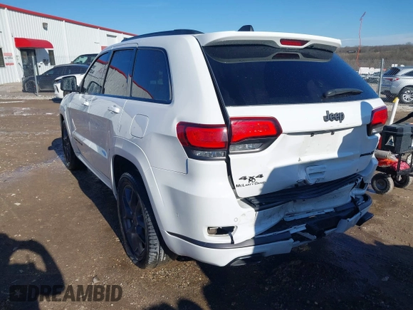 2020 Jeep Grand Cherokee Limited X z VIN 1C4RJFBT0LC408628, wystawiony jako IAAI lot #41632158 z przebiegiem 48 058 mil mil oraz . Historia ofert i sprzedaży dostępna na DreamBid. Obrazek 3.