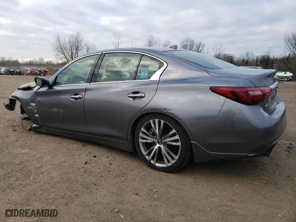2018 Infiniti Q50 3.0t SPORT with VIN JN1EV7AR2JM430557, listed as a Copart auction lot 82820554 with NaN miles and Salvage Title. Bid and sale history available at carsss.com. Image 2.
