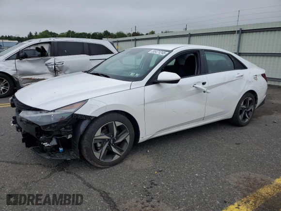 2023 Hyundai Elantra SEL z VIN 5NPLS4AG9PH109564, wystawiony jako Copart lot #55471245 z przebiegiem 16 087 mil mil oraz Szkody całkowita. Historia ofert i sprzedaży dostępna na DreamBid. Obrazek 1.