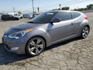 2012 Hyundai Veloster w/Black Int with VIN KMHTC6AD9CU030308, listed as a Copart auction lot 58976035 with 113,195 mi miles and Salvage title. Bid and sale history available at DreamBid. Image 1.