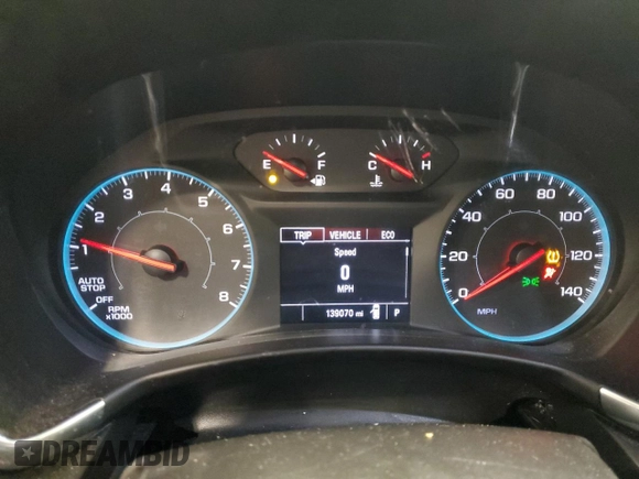 2019 Chevrolet Equinox LS with VIN 2GNAXHEV5K6192648, listed as a Copart auction lot 84066114 with 139,070 mi miles and Non Repairable. Bid and sale history available at carsss.com. Image 9.