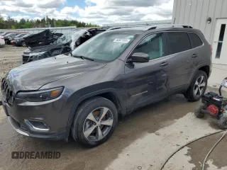 2019 Jeep Cherokee Limited z VIN 1C4PJMDX5KD304768, wystawiony jako Copart lot #56501505 z przebiegiem 74 922 mil mil oraz Szkoda całkowita • Salvage title. Historia ofert i sprzedaży dostępna na DreamBid. Obrazek 1.