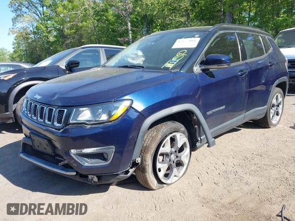 2019 Jeep Compass Limited with VIN 3C4NJDCB1KT680147, listed as a IAAI auction lot 42117481 with 132,743 mi miles and . Bid and sale history available at DreamBid. Image 16.