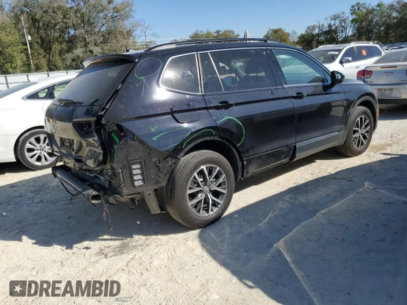 2020 Volkswagen Tiguan SE with VIN 3VV3B7AX0LM096422, listed as a Copart auction lot 48851125 with 78,100 mi miles and Salvage Title. Bid and sale history available at DreamBid. Image 3.