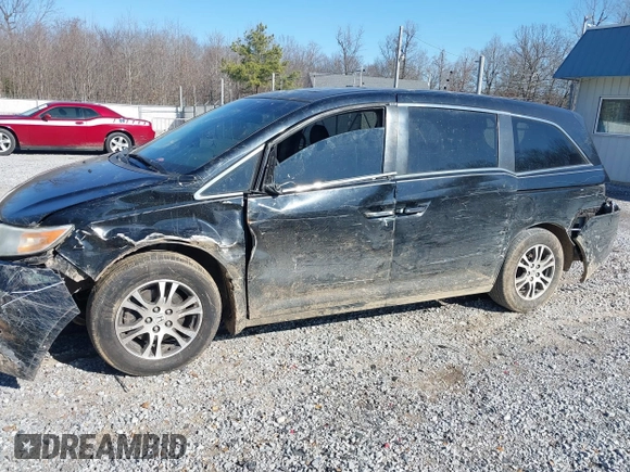 2012 Honda Odyssey EX-L with VIN 5FNRL5H69CB017227, listed as a IAAI auction lot 41345254 with 136,775 mi miles and . Bid and sale history available at carsss.com. Image 6.