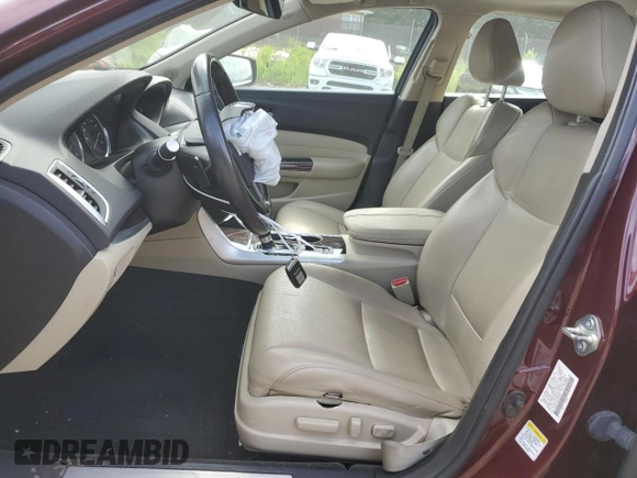 2015 Acura TLX Technology with VIN 19UUB1F59FA010664, listed as a Copart auction lot 57842025 with 136,657 mi miles and Salvage title. Bid and sale history available at DreamBid. Image 7.