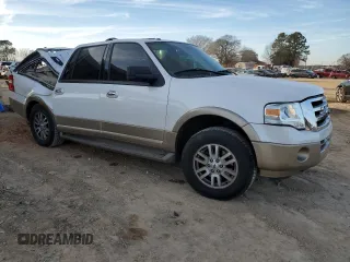 2013 Ford Expedition Max XLT with VIN 1FMJK1H52DEF46663, listed as a Copart auction lot 46062435 with 153,675 mi miles and Salvage title. Bid and sale history available at DreamBid. Image 4.