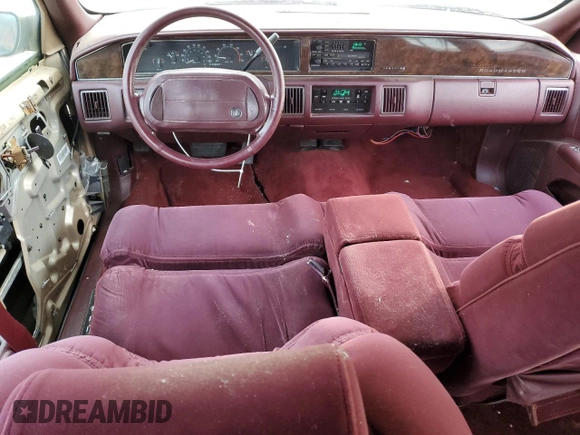 1993 Buick Roadmaster Ltd with VIN 1G4BT5375PR407710, listed as a Copart auction lot 82696974 with 130,141 mi miles and Salvage Title. Bid and sale history available at DreamBid. Image 8.