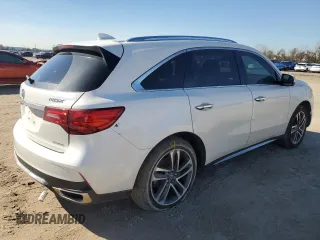 2017 Acura MDX w/Advance Pkg with VIN 5FRYD4H82HB013451, listed as a Copart auction lot 43388825 with 82,893 mi miles and Salvage Title. Bid and sale history available at carsss.com. Image 3.