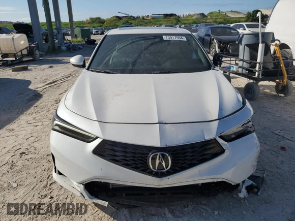 2023 Acura Integra w/A-Spec Package with VIN 19UDE4H34PA002414, listed as a Copart auction lot 73917954 with 2,171 mi miles and Salvage Title. Bid and sale history available at carsss.com. Image 5.