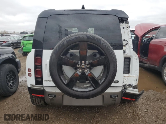 2021 Land Rover Defender with VIN SALE3ERU4M2053304, listed as a Copart auction lot 79035444 with 30,849 mi miles and Salvage title. Bid and sale history available at DreamBid. Image 6.