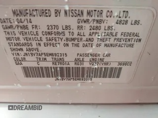 2014 Infiniti Q50 Premium z VIN JN1BV7AP5EM692015, wystawiony jako IAAI lot #42412718 z przebiegiem 202 124 mil mil oraz . Historia ofert i sprzedaży dostępna na DreamBid. Obrazek 9.
