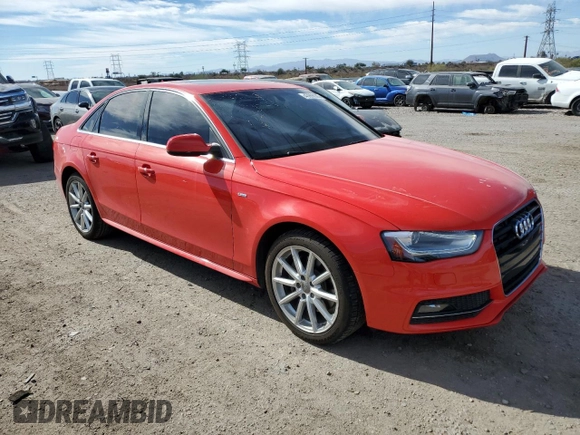 2016 Audi A4 Premium with VIN WAUAFAFL9GN008392, listed as a Copart auction lot 43998095 with 39,901 mi miles and Salvage Title. Bid and sale history available at carsss.com. Image 4.