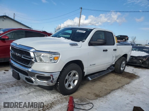 2019 Ram 1500 Tradesman z VIN 1C6SRFCT4KN552279, wystawiony jako Copart lot #88733245 z przebiegiem 28 561 mil mil oraz Szkoda całkowita • Salvage title. Historia ofert i sprzedaży dostępna na DreamBid. Obrazek 1.