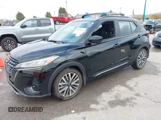 2023 Nissan Kicks SR with VIN 3N1CP5DV5PL525955, listed as a IAAI auction lot 40800444 with 27,121 mi miles. Bid and sale history available at carsss.com. Image 2.