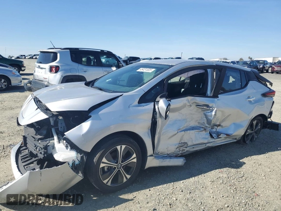 2022 Nissan LEAF SV Plus with VIN 1N4BZ1CV3NC561350, listed as a Copart auction lot 46451005 with 42,215 mi miles and Salvage Title. Bid and sale history available at DreamBid. Image 1.