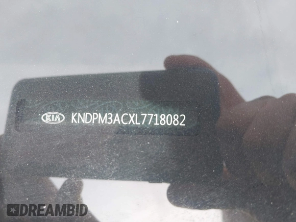 2020 Kia Sportage LX with VIN KNDPM3ACXL7718082, listed as a IAAI auction lot 41821441 with 70,491 mi miles. Bid and sale history available at carsss.com. Image 9.