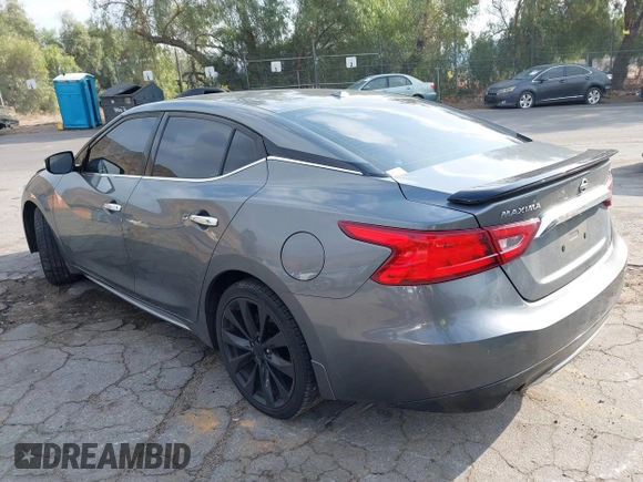 2017 Nissan Maxima SV with VIN 1N4AA6AP2HC419032, listed as a IAAI auction lot 41462680 with 181,698 mi miles and . Bid and sale history available at DreamBid. Image 3.