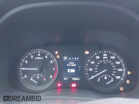 2017 Hyundai Tucson Sport with VIN KM8J3CA24HU416629, listed as a IAAI auction lot 41557615 with 72,844 mi miles and . Bid and sale history available at DreamBid. Image 7.