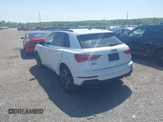 2023 Audi Q3 S line Premium Plus with VIN WA1EECF36P1151143, listed as a IAAI auction lot 42159895 with 15,885 mi miles and . Bid and sale history available at DreamBid. Image 3.