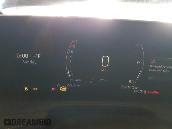 2024 Cadillac XT4 AWD Premium Luxury with VIN 1GYFZDR47RF153590, listed as a Copart auction lot 42846045 with 2,261 mi miles and Salvage title. Bid and sale history available at DreamBid. Image 9.