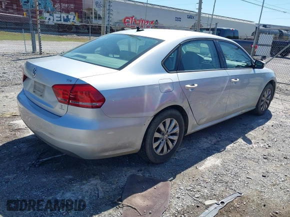 2015 Volkswagen Passat S with VIN 1VWAS7A31FC009620, listed as a IAAI auction lot 41999430 with 129,852 mi miles and . Bid and sale history available at DreamBid. Image 4.