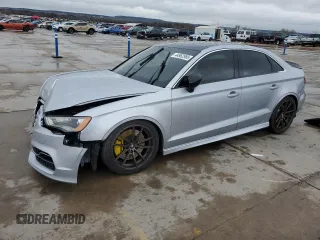 2015 Audi S3 2.0T Premium Plus with VIN WAUBFGFF9F1140513, listed as a Copart auction lot 44962985 with 123,410 mi miles and Salvage Title. Bid and sale history available at carsss.com. Image 1.