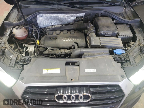 2016 Audi Q3 Premium Plus with VIN WA1EFCFS4GR024719, listed as a Copart auction lot 62001785 with 63,837 mi miles and Salvage title. Bid and sale history available at DreamBid. Image 12.