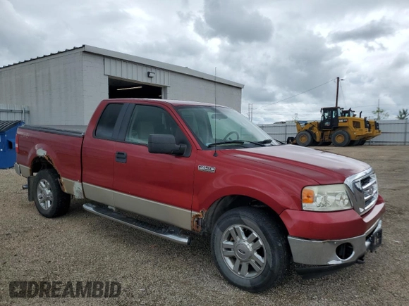 2008 Ford F-150 XLT z VIN 1FTPX14V58KB30457, wystawiony jako Copart lot #62470355 z przebiegiem 149 167 mil mil oraz Czysty tytuł • Clean title. Historia ofert i sprzedaży dostępna na DreamBid. Obrazek 4.
