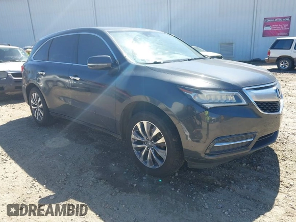 2015 Acura MDX Tech Pkg with VIN 5FRYD3H44FB002147, listed as a IAAI auction lot 41832079 with 1 mi miles. Bid and sale history available at carsss.com. Image 1.