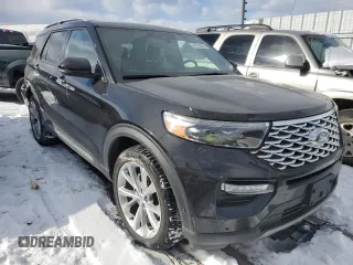 2021 Ford Explorer Platinum with VIN 1FM5K8HC0MGB44170, listed as a Copart auction lot 41874885 with 58,730 mi miles and Salvage Title. Bid and sale history available at carsss.com. Image 4.