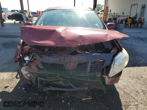 2009 Toyota Corolla with VIN JTDBL40E999074612, listed as a Copart auction lot 53044815 with 128,269 mi miles and Salvage Title. Bid and sale history available at carsss.com. Image 5.
