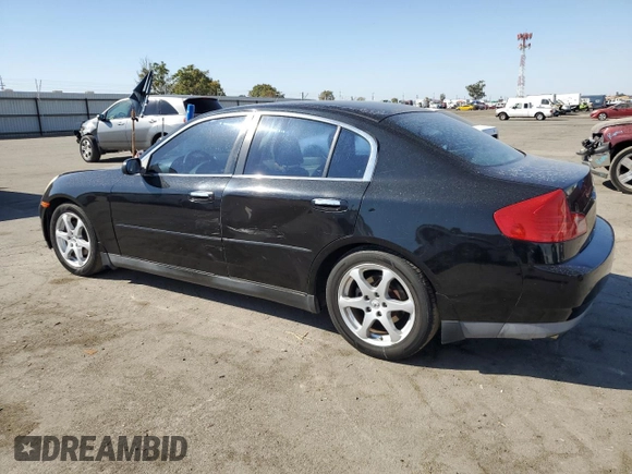 2004 Infiniti G35 w/Leather with VIN JNKCV51E44M111170, listed as a Copart auction lot 72081224 with 219,844 mi miles and Salvage Title. Bid and sale history available at DreamBid. Image 2.