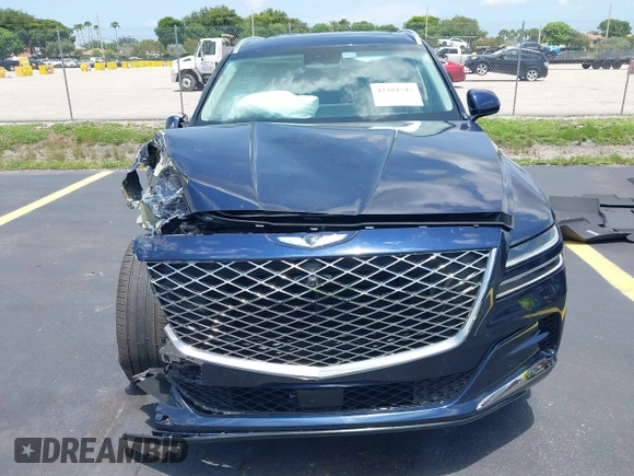 2023 Genesis GV80 with VIN KMUHCESC1PU128519, listed as a IAAI auction lot 42384545 with 32,388 mi miles and . Bid and sale history available at DreamBid. Image 12.