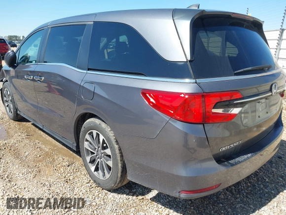 2023 Honda Odyssey EX-L with VIN 5FNRL6H67PB042624, listed as a IAAI auction lot 41763044 with 76,700 mi miles. Bid and sale history available at carsss.com. Image 3.